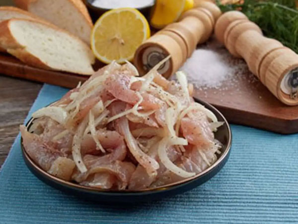 Фото Салат муксун слабосоленый