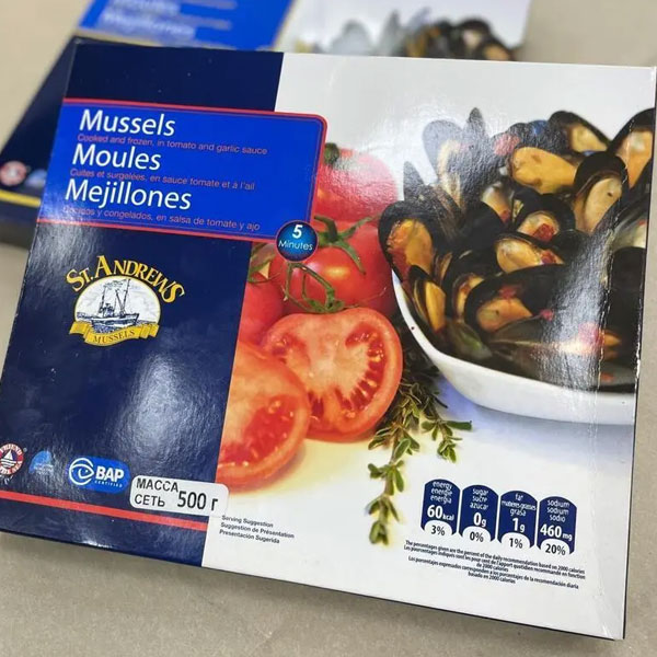 Фото Мидии в раковине, соус томатно-чесночный 40/60