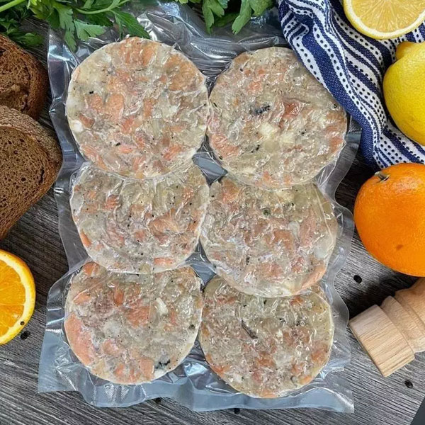 Фото Котлеты рубленные с лососем и морепродуктами